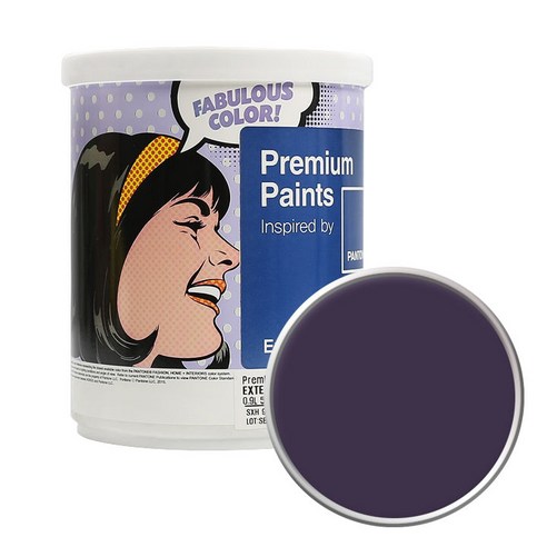 노루페인트 팬톤 외부용 실외 저광페인트 1L, 19-3725 Purple Velvet