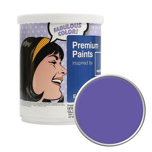 노루페인트 팬톤 외부용 실외 저광 페인트 1L, 18-3838 Ultra Violet