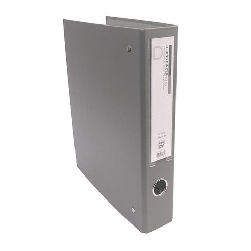 알파 합지 D링 A4 바인더 KD303 3공 5cm, 회색, 1개