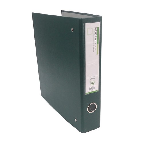 알파 합지 D링 A4 바인더 KD303 3공 5cm, 녹색, 1개