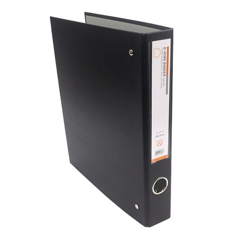 알파 합지 D링 바인더 KD-301 A4 3공 3cm 200매, 흑색, 1개
