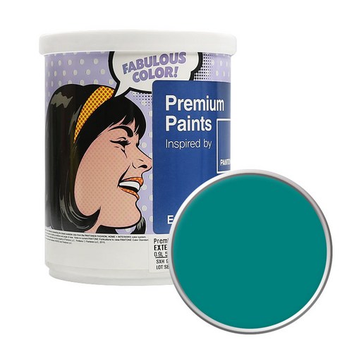 노루페인트 팬톤 외부용 저광 페인트 1L, Blue Grass 18-5128