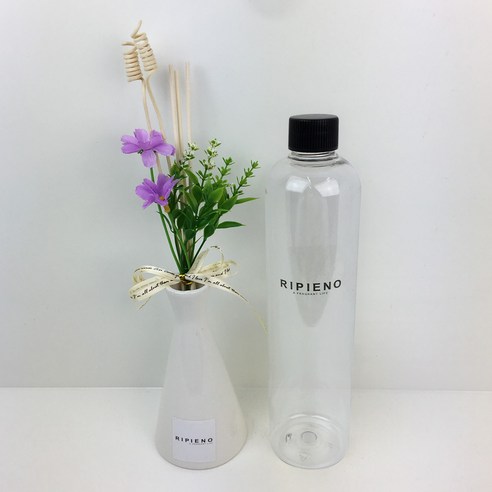 리피에노 디퓨저 화이트화병 + 실크플라워 조화 리드스틱3 + 리필액 500ml, 스윗로즈
