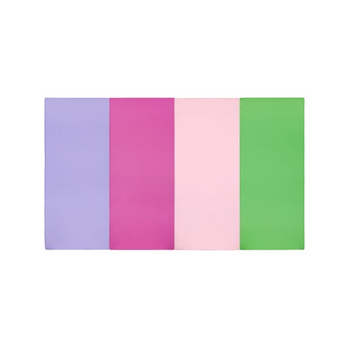 퍼니존 퍼니테라피 바이올렛비비드 시리즈4 유아폴더매트, 바이올렛 + 핫핑크 + 베이비핑크 + 그린