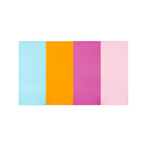 퍼니존 퍼니테라피 스카이블루비비드 시리즈4 유아폴더매트, 스카이블루 + 오렌지 + 핫핑크 + 베이비핑크