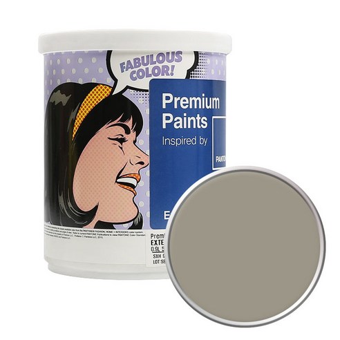 노루페인트 팬톤 외부용 무광 페인트 1L, Aluminum 16-1107