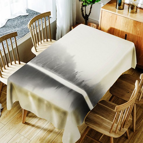 스토어33 자연풍경 방수 식탁보, F, 150 x 210 cm