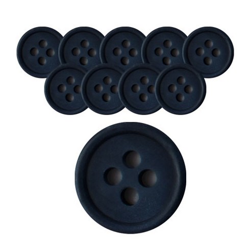 요크 무광 단추 10mm, NA, 10개