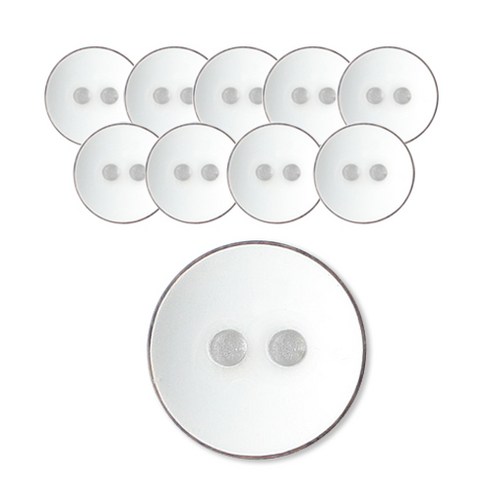 동화상가몰 DY 와이셔츠 단추1 코랑 21mm, BR + WT, 10개입