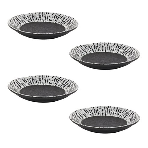 디어리빙 블랙 지브라 접시 12cm, 4개입, 단품