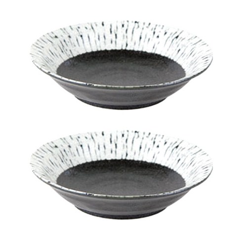 디어리빙 지브라 쿠프 찬기 16.5cm, 블랙, 2개입