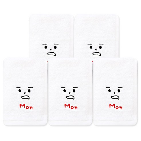 송월타월 요일기분핸드 행주, 월, 5개