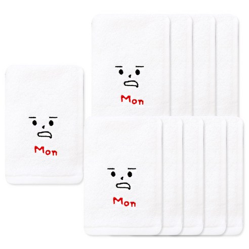 송월타월 요일기분핸드 행주, 월, 10개