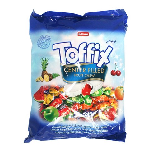 엘반 토픽스 과일향 츄위캔디, 1kg, 1개