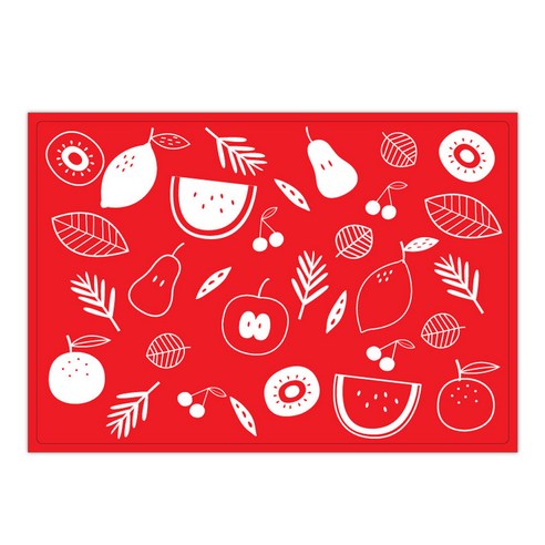 서머스트 실리콘 테이블매트 FRUIT, 레드, 425 x 295 mm