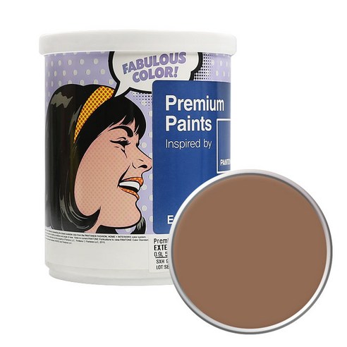 노루페인트 팬톤 외부용 실외 무광페인트 1L, 17-1430 Pecan Brown