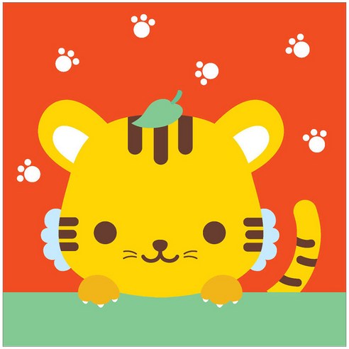 아이러브페인팅 아기 12간지 DIY 명화그리기 20 x 20 cm, 호랑이, 1개