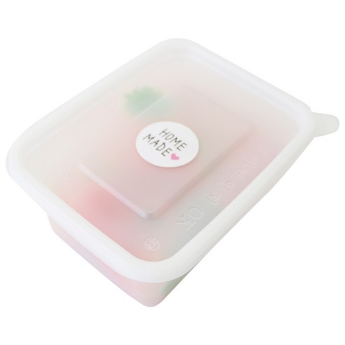 황씨네도시락 미니PP 내열도시락 높은1칸 20p + 홈메이드 하트소 스티커 20p, 1세트