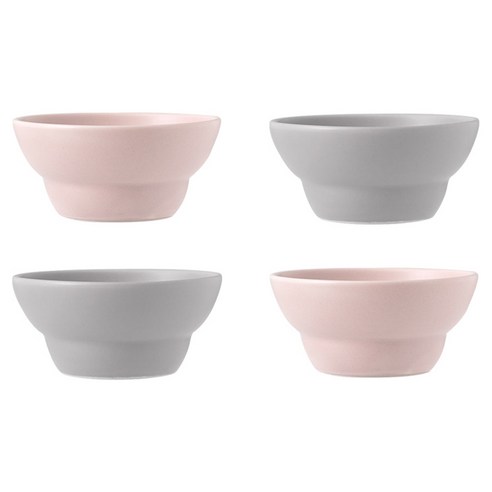 보울보울 국산 볼볼빈티지 소스볼 파우더핑크 2p + 애쉬그레이 2p, 혼합 색상, 1세트