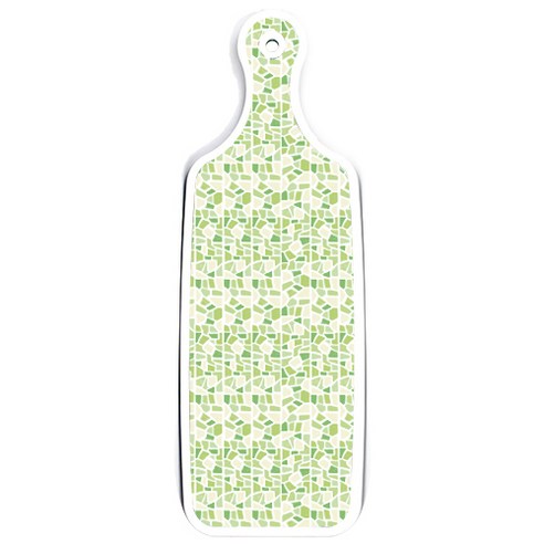 로엠디자인 양면 서빙도마 김치주황, 그린타일, 1개