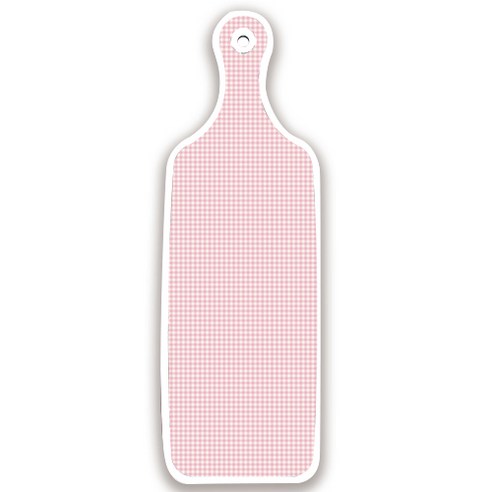 로엠디자인 양면 서빙도마 꼬마도넛, 훈색체크, 1개