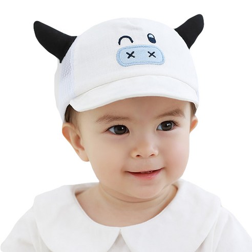 엠케이 투투야 뿔 달린 WOW 아기모자