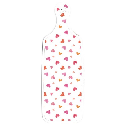 로엠디자인 양면 디자인 서빙 도마 보드 Cute부엉이, 연분홍색러브, 1개