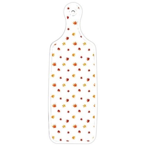 로엠디자인 양면 디자인 서빙 도마 보드 국화블루옥색, 낙엽화이트, 1개