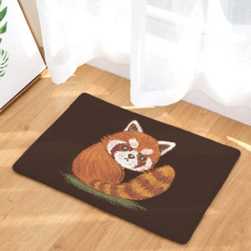 노랜드 Racoon and Panda Style 다용도 발매트, 2