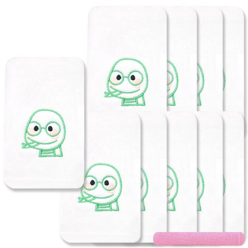 송월타월 열두간지 수건 10p + 뷰티32 수건 분홍, 뱀, 1세트