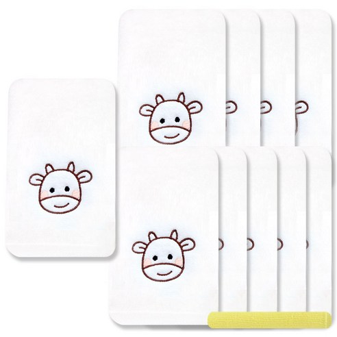 송월타월 열두간지 수건 10p + 뷰티32 수건 노랑, 소, 1세트