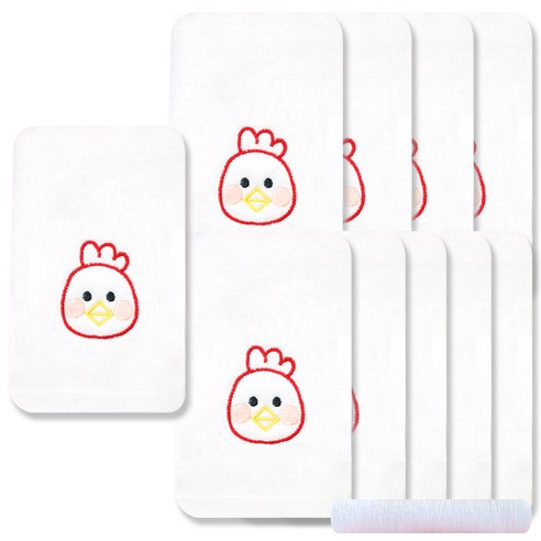 송월타월 십이지 수건 10p + CS38 수건 랜덤 발송, 닭, 1세트
