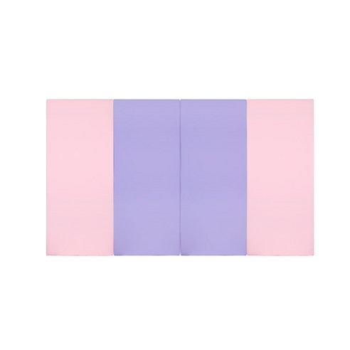 퍼니존 퍼니테라피 베이비핑크 비비드시리즈6 유아폴더매트, 베이비핑크 + 바이올렛