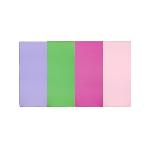 퍼니존 퍼니테라피 바이올렛 비비드 시리즈5 유아폴더매트, 바이올렛 + 그린 + 핫핑크 + 베이비핑크