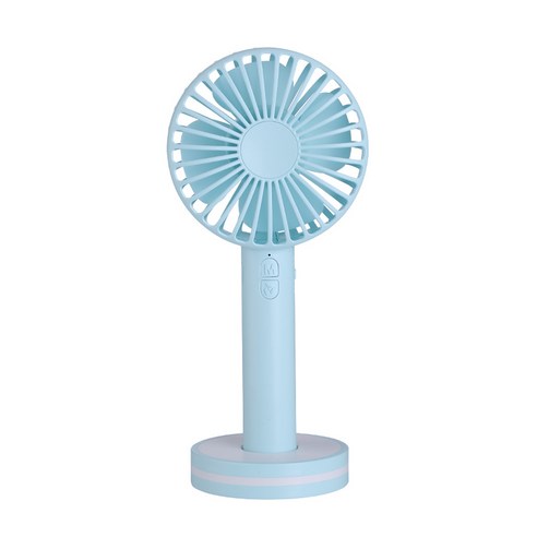 단미 캔디 휴대용 거울 선풍기, MF01, 블루
