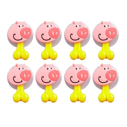 ABM 칫솔걸이, 돼지, 8개