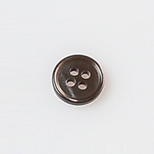 HR빅버튼 각시붓꽃 단추 11mm, 브라운, 8개입