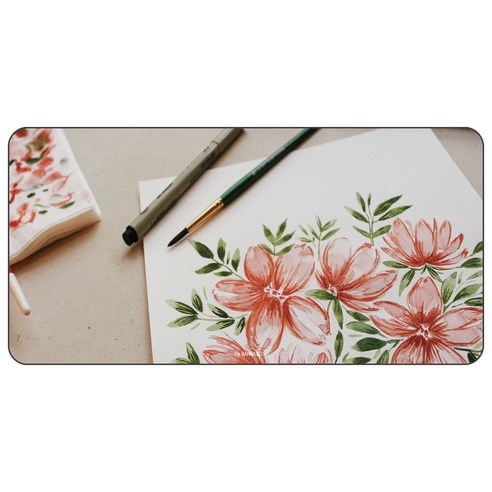나노씨엔티 게이밍 디자인 데스크매트 120 x 60 cm, 수채화, 1개