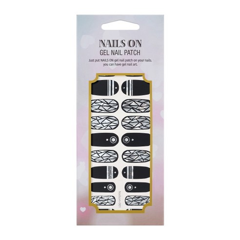 네일즈온 젤네일패치, nailson-001 시크블랙프리즘, 1개