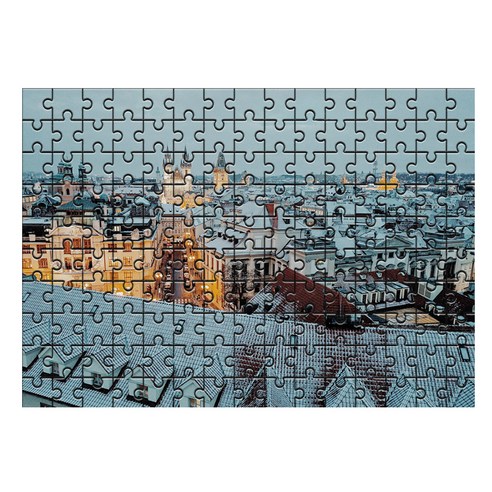 다모아 시험관 직소퍼즐, 150피스, 프라하의눈덮힌모습