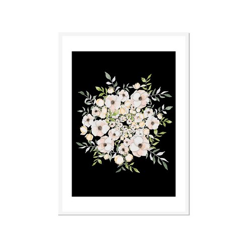 더윤 북유럽 캔버스액자 FLO0006, A2(420 x 594 mm)