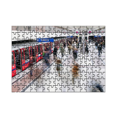 다모아 시험관 직소퍼즐 폴란드의지하철, 150피스, 혼합 색상