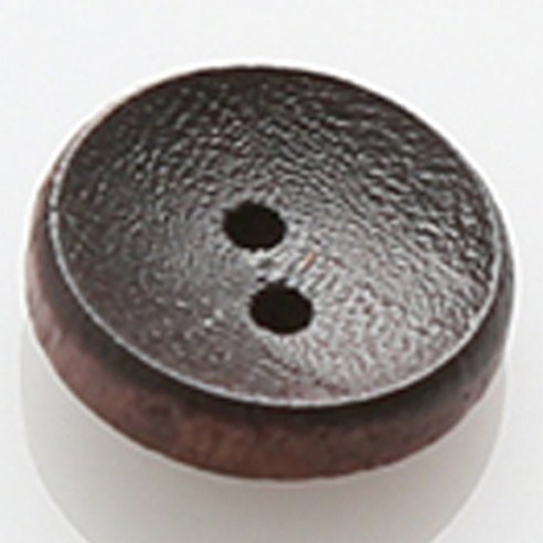 HR빅버튼 접시그열 단추 11.5mm, 다크브라운, 4개입