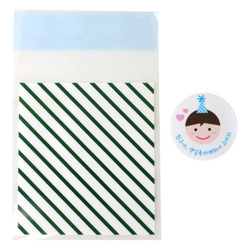 황씨네 도시락 봉투 그린 50p + 고깔 보이 스티커 50p 1세트 빼빼로포장지 황씨네 도시락 봉투 그린 50p + 고깔 보이 스티커 50p 1세트 빼빼로포장지
