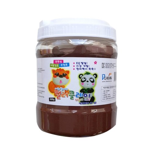 대한산업 컬러클레이 대용량 버켓형, 고동, 500g