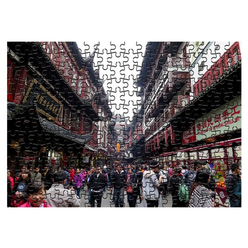 다모아 시험관 직소퍼즐, 234피스, 상해예원가든