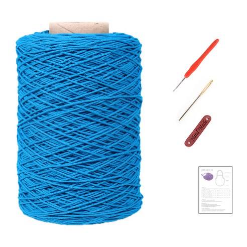 마마니트 동방면사 네트가방 DIY 세트, 310 코발트블루, 1세트