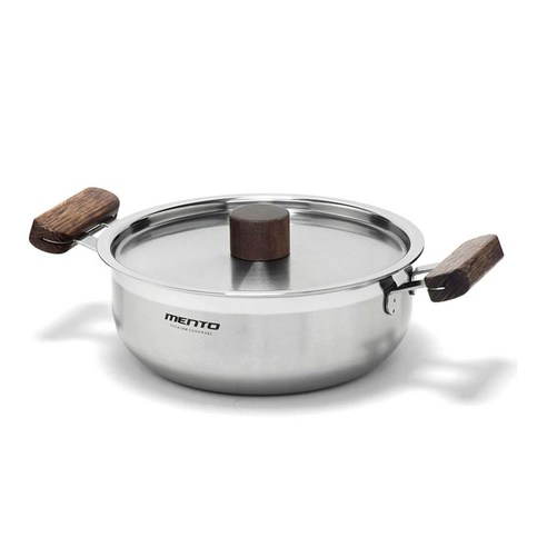 키친아트 멘토 인덕션 스텐냄비 전골, 20cm, 혼합 색상
