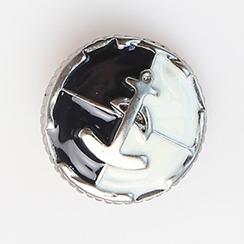 HR빅버튼 케이프 단추 18mm, 단일 색상, 12개입