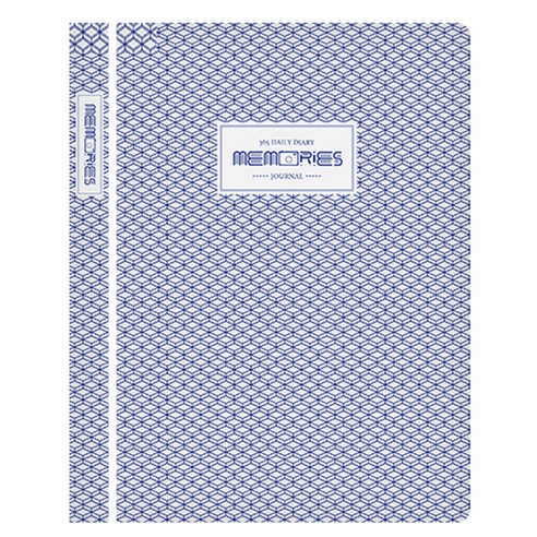 힐링쉴드 메모리즈 패턴 만년 다이어리 플래너, 019 Flat cube(HSMD0079)